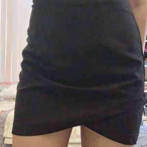 Black asymmetrical skirt